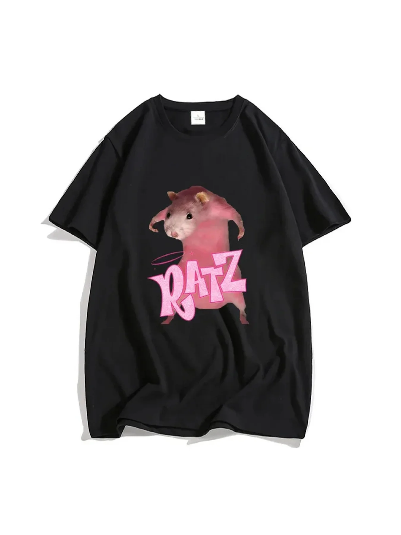 Футболка с принтом Kawaii Cartoon Ratz Mouse — женская повседневная футболка коротким