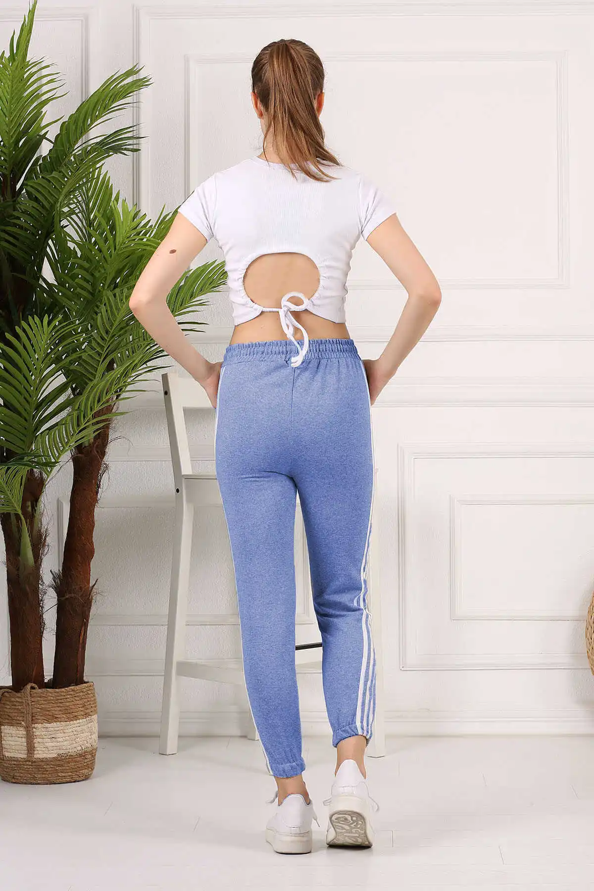 Тренировочные брюки в полоску светильник Blue