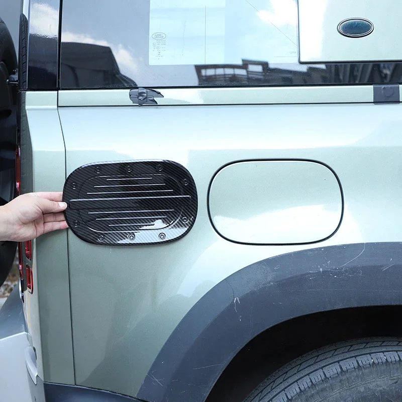 Для Land Rover Defender 90 110 130 2020-2024 ABS углеродное волокно крышка топливного бака