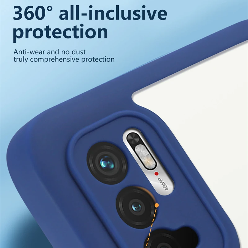 360 full protection clear phone case for xiaomi poco x3 mi 11t lite redmi note11 10 9 9s pro 9a 9t k40 front soft tpu back cover free global shipping