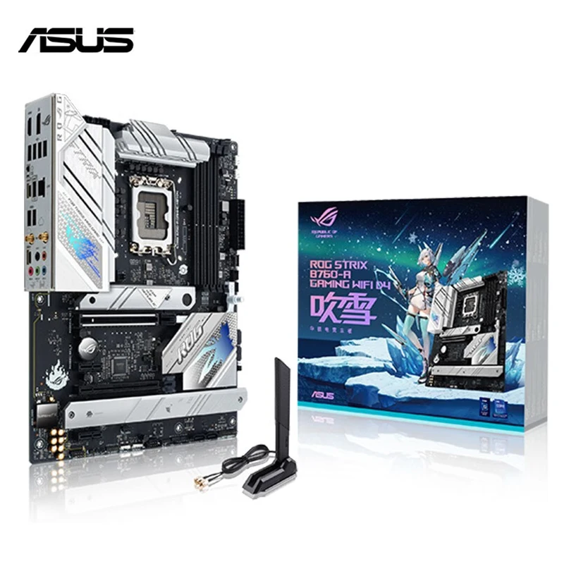 

ASUS ROG STRIX B760-A GAMING WIFI DDR4 5333 + OC Desktop Inter B760 PCIe5.0 128G Socket LGA 1700 13th & 12th Gen CPU placa mae