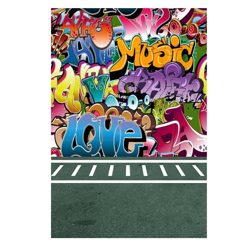 

K3876 комикс граффити фотографический фон Фото фоны для портрета ребенка душ новорожденных детей фото