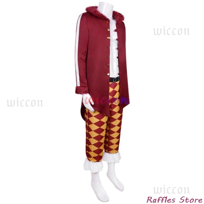 Япония Косплей Blox Fruit Bartolomeo Костюм Клоун Зеленый Парик Bari No Mi Костюмы на Хэллоуин