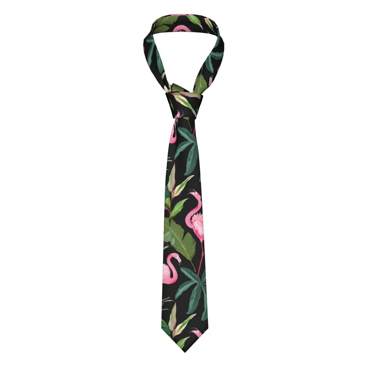 

Tropical Birds Tie Pink Flamingo Print Business 8CM Neck Ties For Men Gift Shirt Pattern Cravat