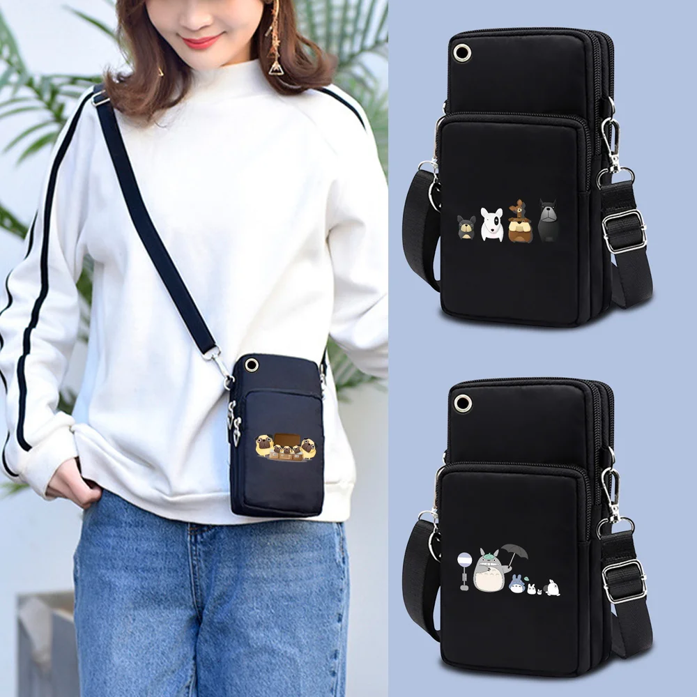 

Unisex Mobile Phone Case Bags Universal for iPhone/Huawei Cartoon Animal Fashion Mini Wristlets Card Package Men and Women 2022