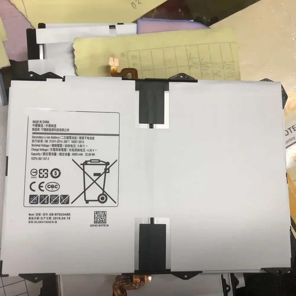 22 80WH 3 8 В EB-BT825ABE для Samsung Galaxy Tab S3 9 7 дюйма SM-T825C SM-T820 SM-T825 SM-T825Y 6000 мАч аккумулятор