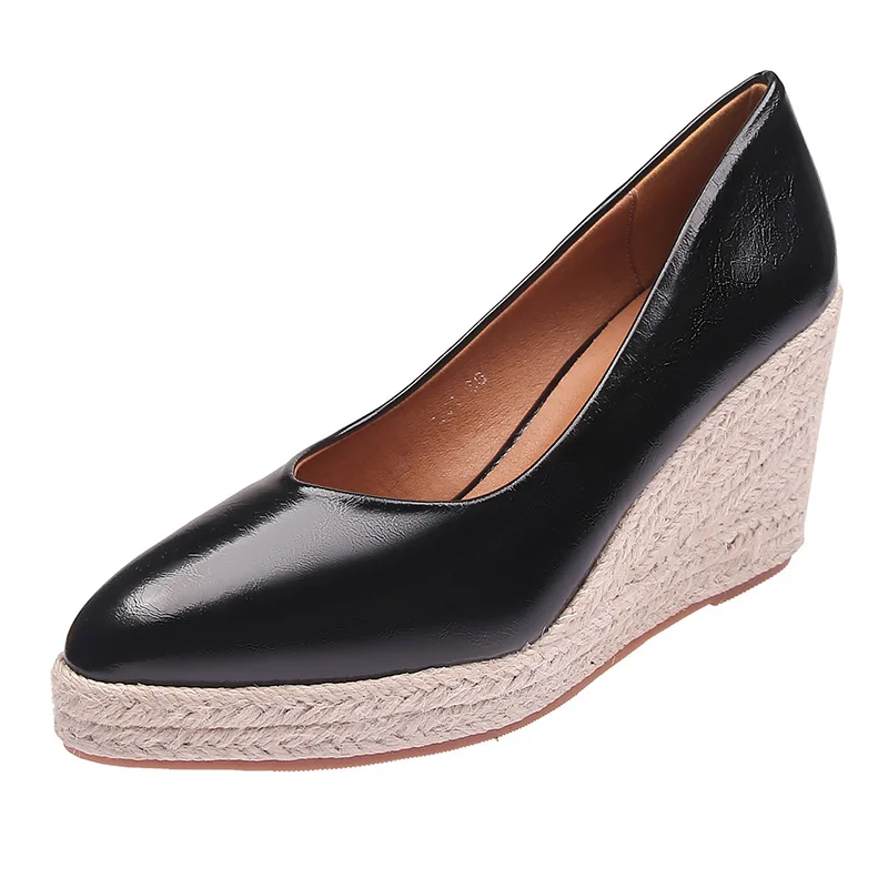 

Женские туфли на танкетке 9 см, размер 34-42