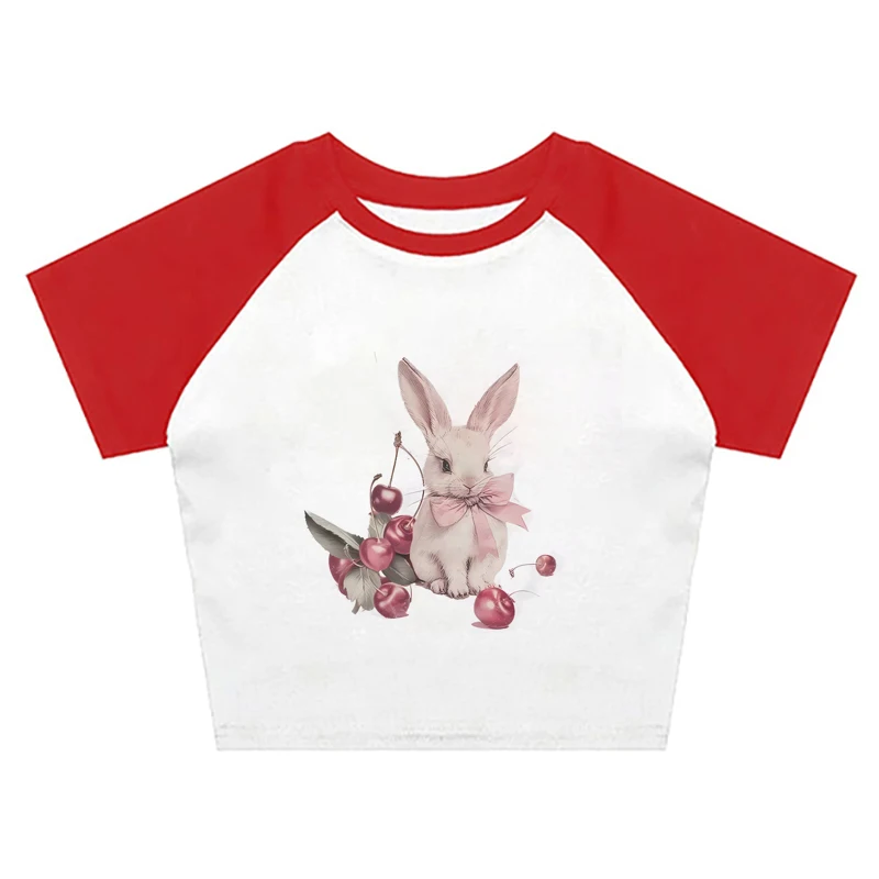 Футболка женская летняя в готическом стиле эстетичная уличная одежда для отдыха