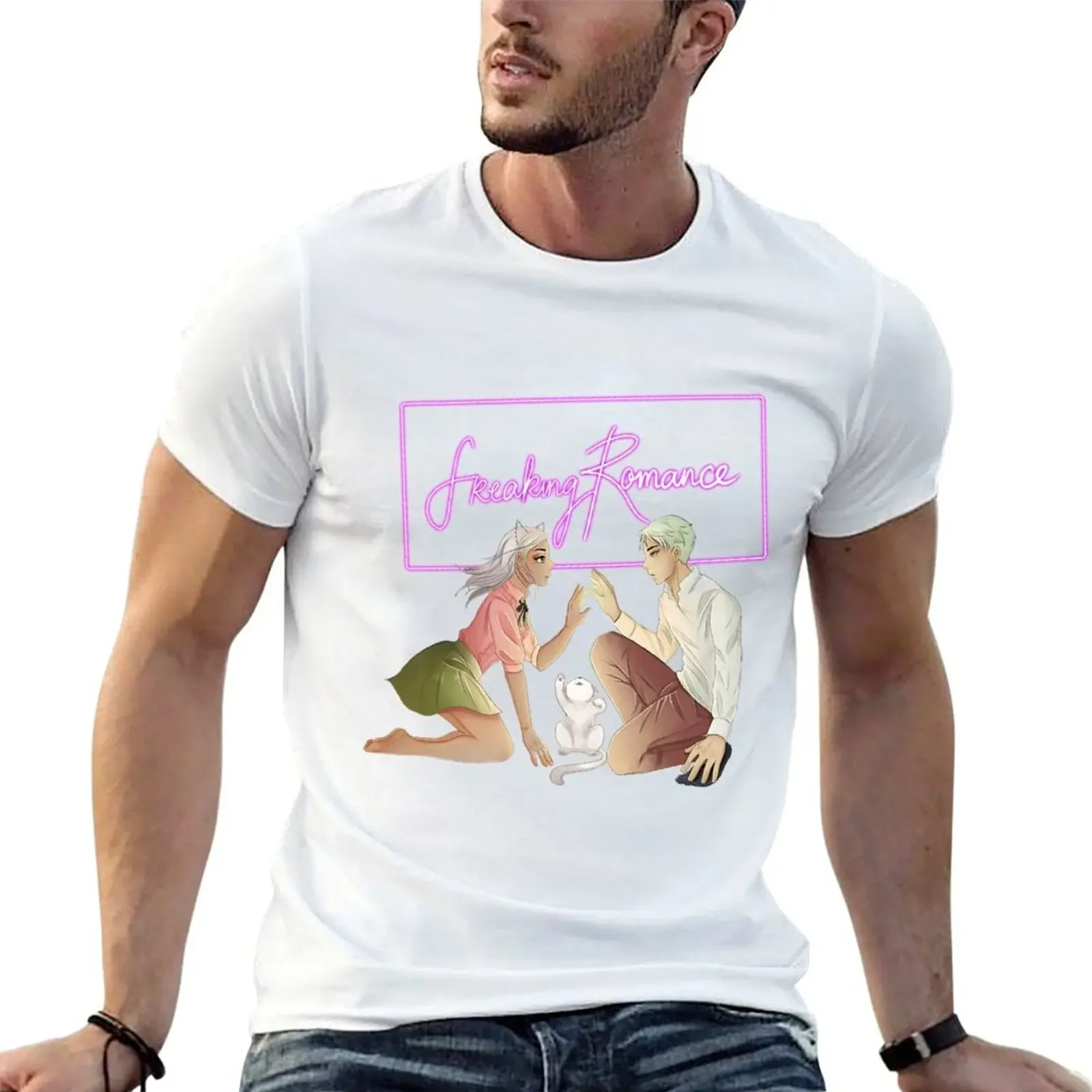 Футболка Freaking Romance - Zylith Mr Purrfect &amp Zelan толстовка винтажная рубашка в стиле аниме