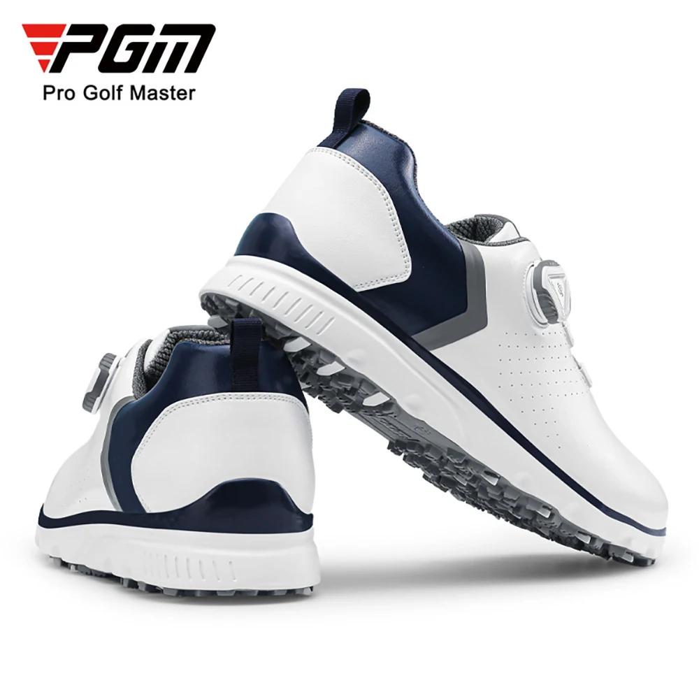 PGM Men Golf Shoes Knob Shoelaces Anti-side Slip Waterproof Men's Sports Shoes Sneakers Comfortable Walking Golfing Footwear