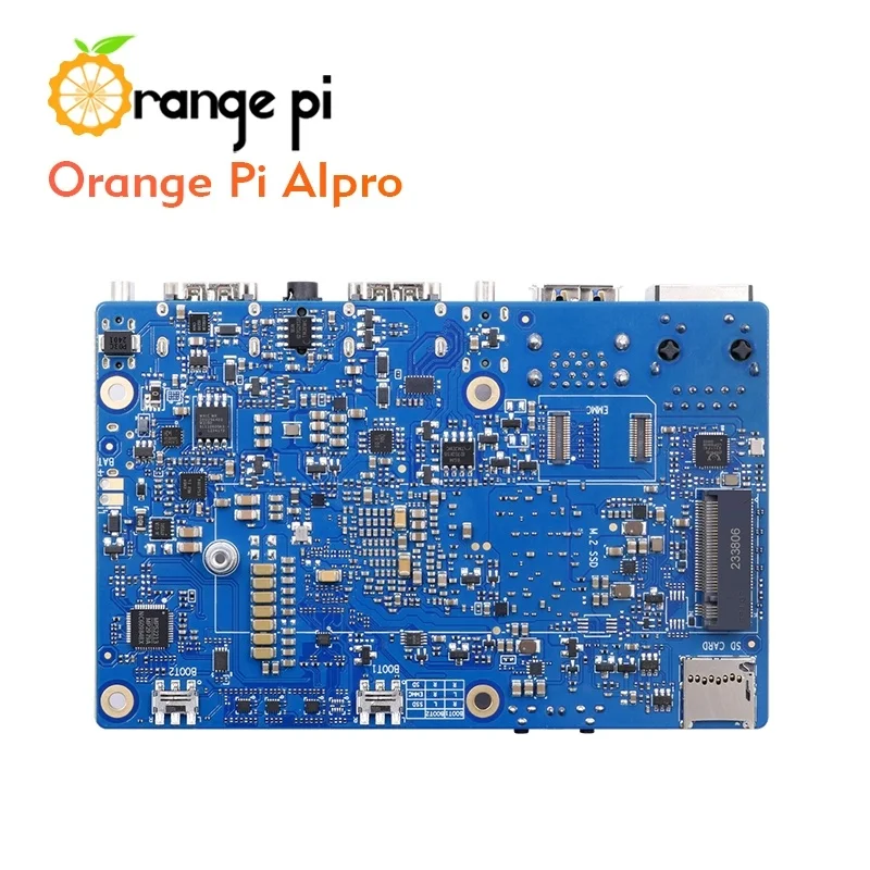 Плата разработки Orange Pi AIPro Процессор Ascend AI 8/20 TOPWiFi Bluetooth
