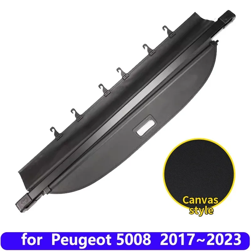 

Аксессуары для Peugeot 5008 2019 P87 2017 ~ 2023 накладка на заднюю багажник автомобиля, навес на заднюю полку, декоративные аксессуары