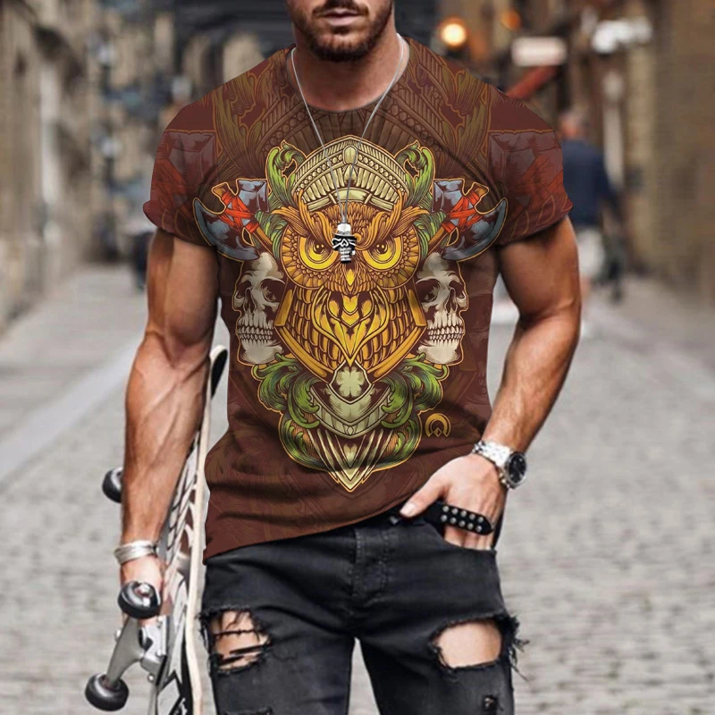 Футболка оверсайз с коротким рукавом и круглым вырезом в стиле ретро |