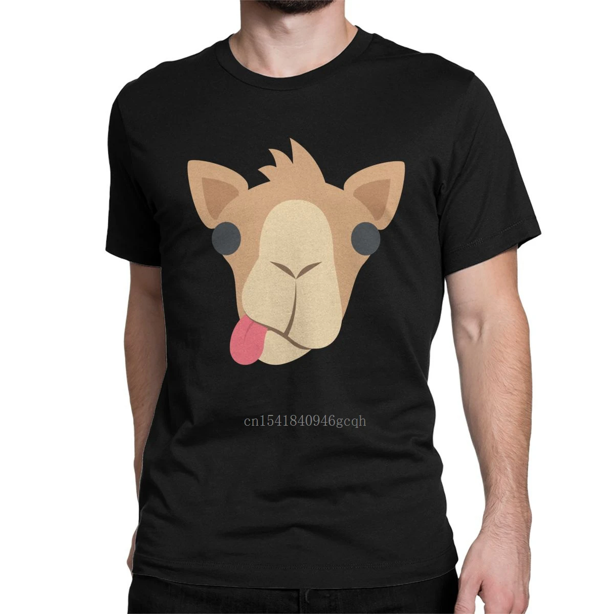 

Men Dromedary Camel Face Arabian T Shirt Funny Animal 100% Cotton Clothes Leisure Round Collar Tee Shirt Original T-Shirt