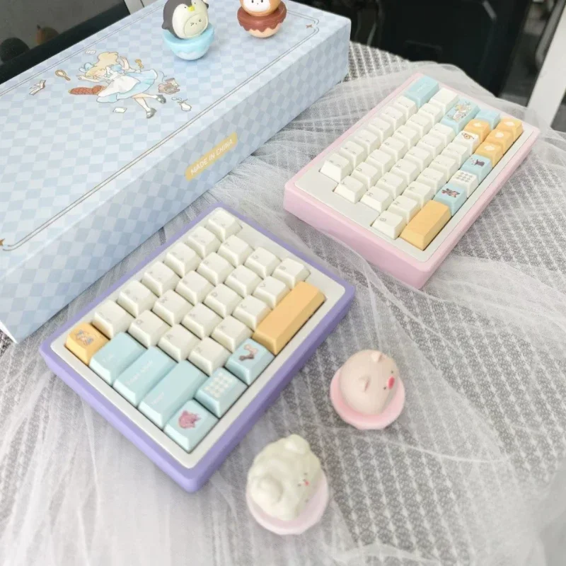 НОВАЯ разделенная клавиатура Jin66 однорежимная 2 4G беспроводная эргономичная