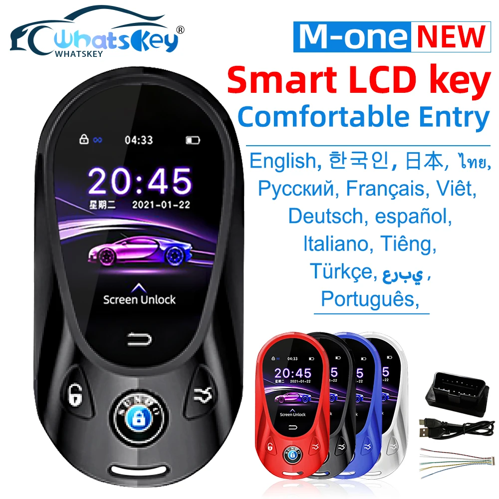 

M-one Modified Universal LCD Screen Smart Remote Key Comfortable Entry Auto Lock for BMW/Benz/KIA/VW/Toyota/Ford/Peugeot/Renault