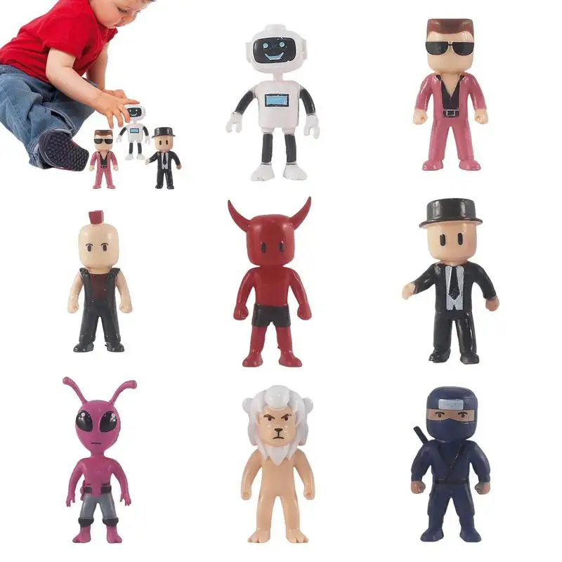 

Cartoon Game Stumbling Dolls Action Figures PVC Model Statue Multiplayer Challenge Types Anime Collection Kids Gifts Toy 8pcs