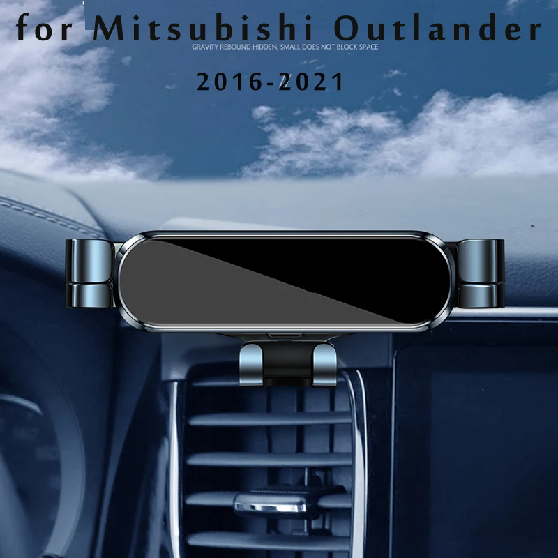 

LHD Car Phone Holder For Mitsubishi Outlander PHEV 2021 Car Styling Bracket GPS Stand Rotatable Support Mobile Accessories