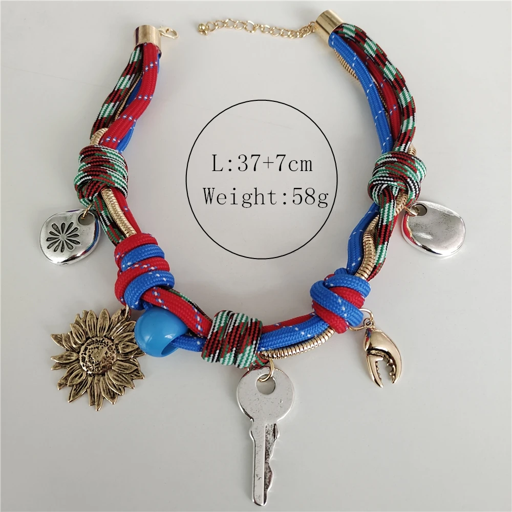 Индийское винтажное массивное ручное плетение из веревки с большим