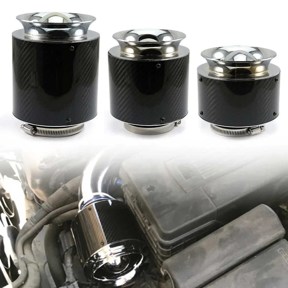 Воздушный фильтр из углеродного волокна универсальный автомобильный с высоким