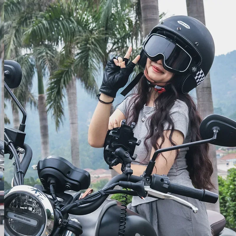 Мотоциклетный шлем в стиле ретро для мужчин и женщин американский полушлем три