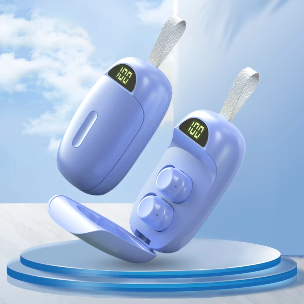 

A6 TWS Earphone Bass HIFI Stereo Wireless Headphones LED Digital Display Hands-free Bluetooth-Compatible 5.2 Earbuds