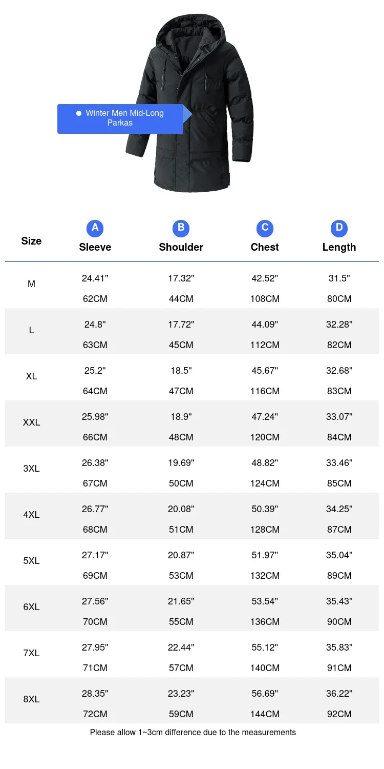 Зимние мужские теплые пальто с подкладкой модные хлопковые толстые парки