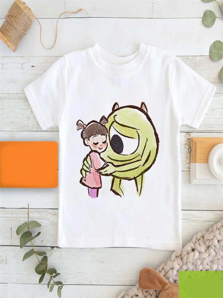 Лидер продаж детские футболки Disney Новые товары топы с графическим принтом серии