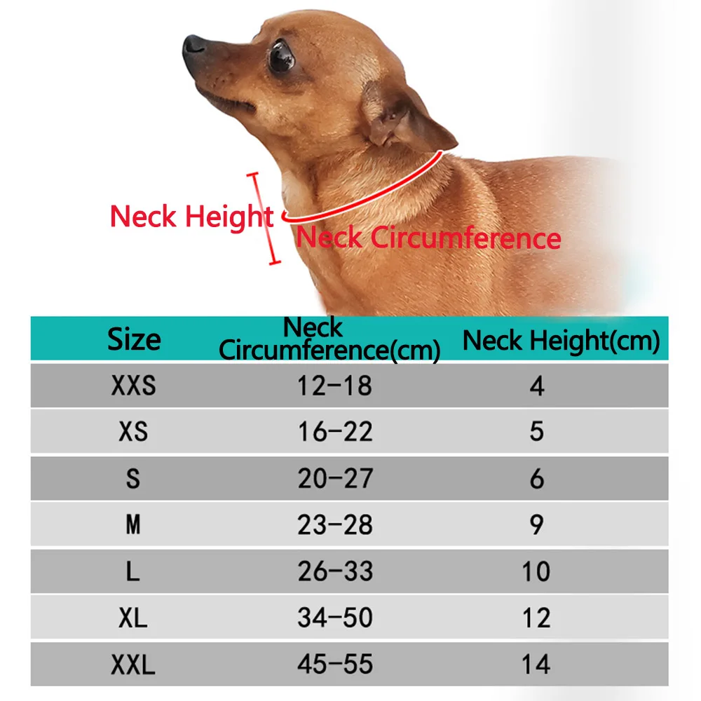 Ошейник для собак и кошек защита от растяжения перелома послеоперационная