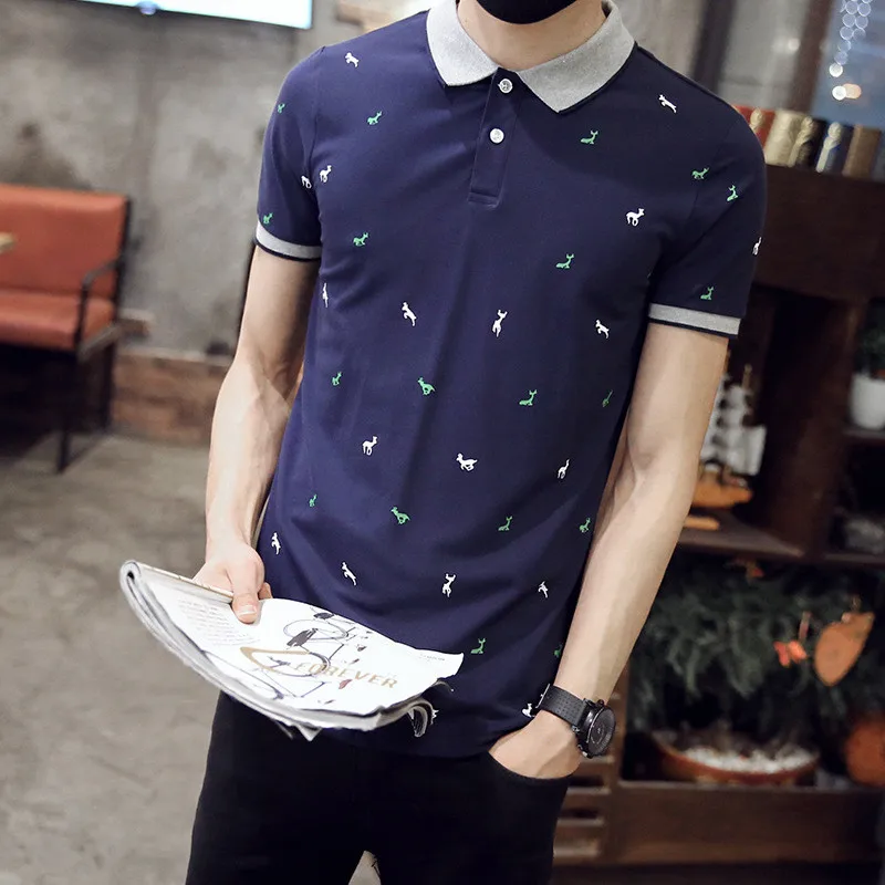 

6081-R-новая летняя одежда, хлопковая облегающая Мужская футболка с коротким рукавом