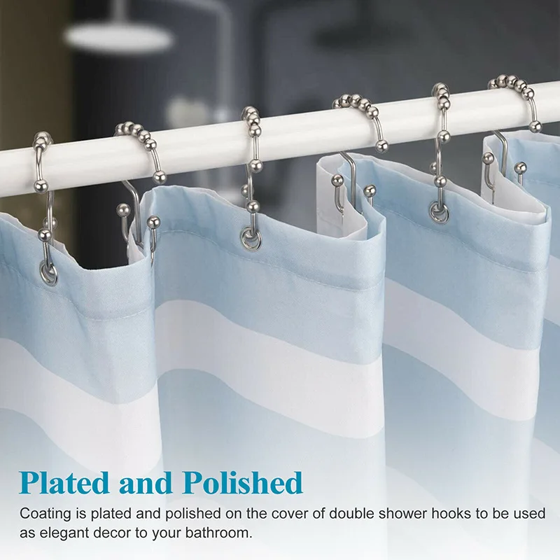12 шт. занавески для душа из нержавеющей стали |