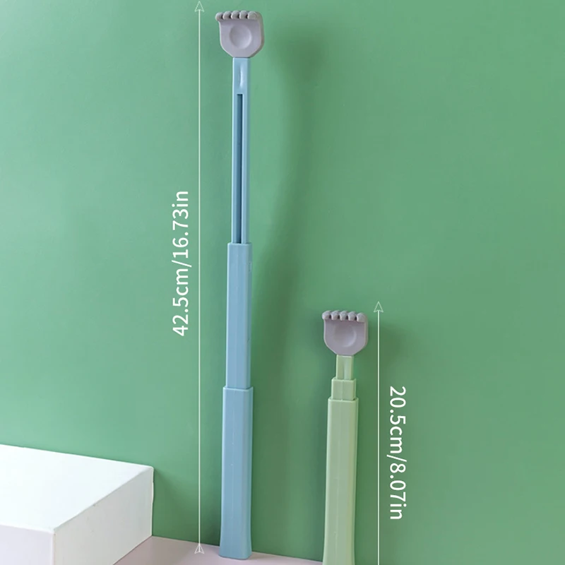 Мягкая силиконовая чесалка для спины телескопический Массажер снятия зуда