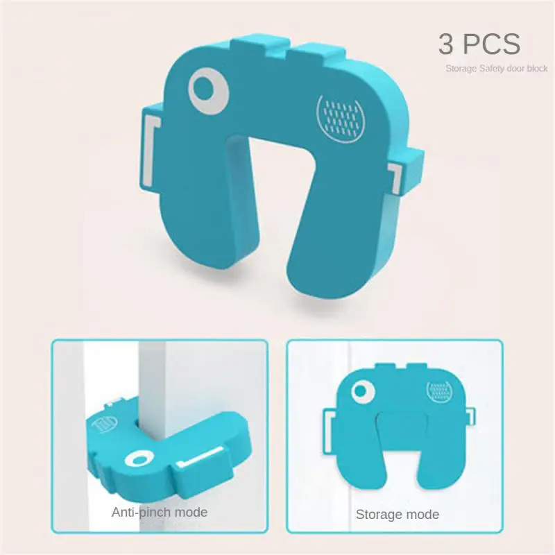 

3pcs Baby Safety Door Stopper Cute Animal Furniture Protection Door Card Kid Finger Safe Protector Door Stops Safety Supplies
