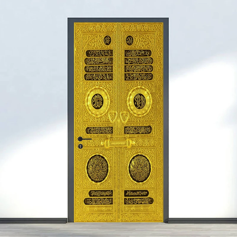 

Наклейки на двери Eid Mubarak 3d, водонепроницаемые ПВХ наклейки, наклейки для удаления шелухи, Рамадан, декор на Ближний Восток, для фестиваля, до...