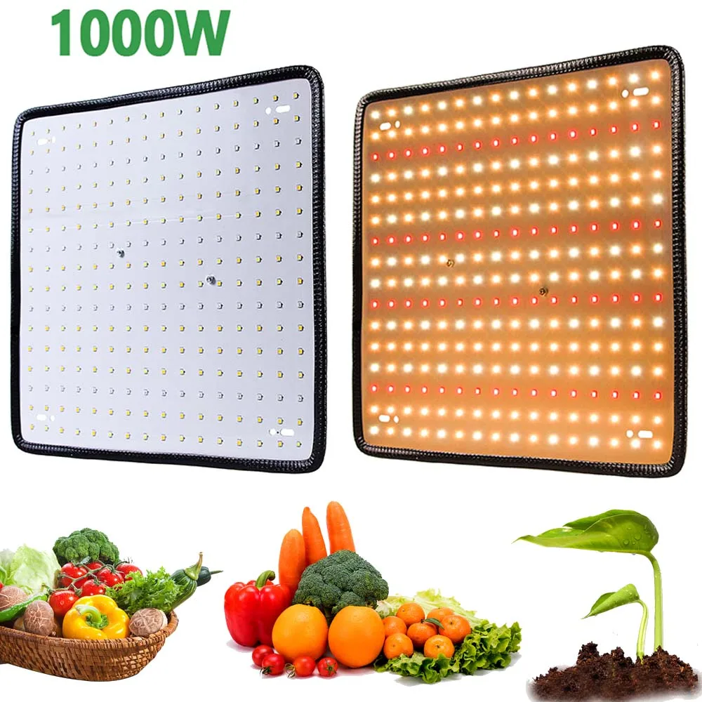 

1000W 225/ 256 LED Grow Lights Panel Full Spectrum Phyto Lamp AC85-240V Plant Lights For Indoor Grow Tent Seedlings Growth Light