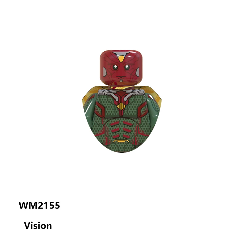 MARVEL Legends игрушки кирпичи T01-T16 для подарков Vision строительные блоки мини-фигурки