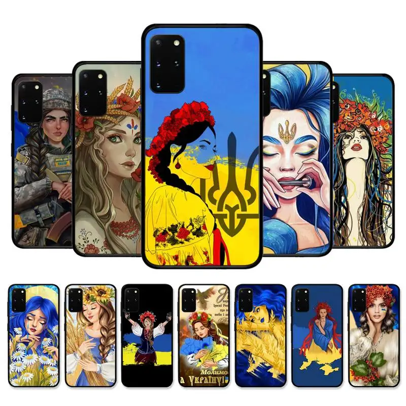 

Ukraine girl Phone Case for Samsung S21 S10 Lite S20 Ultra S9 S8 Plus S7 S6 edge S5 cover