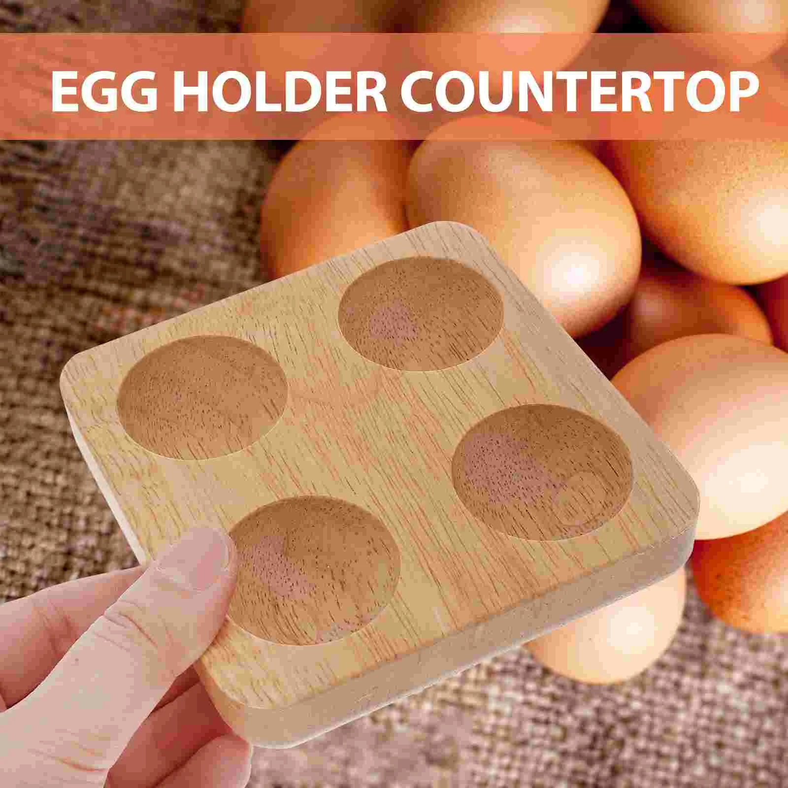 Деревянный держатель для яиц в стиле ретро |