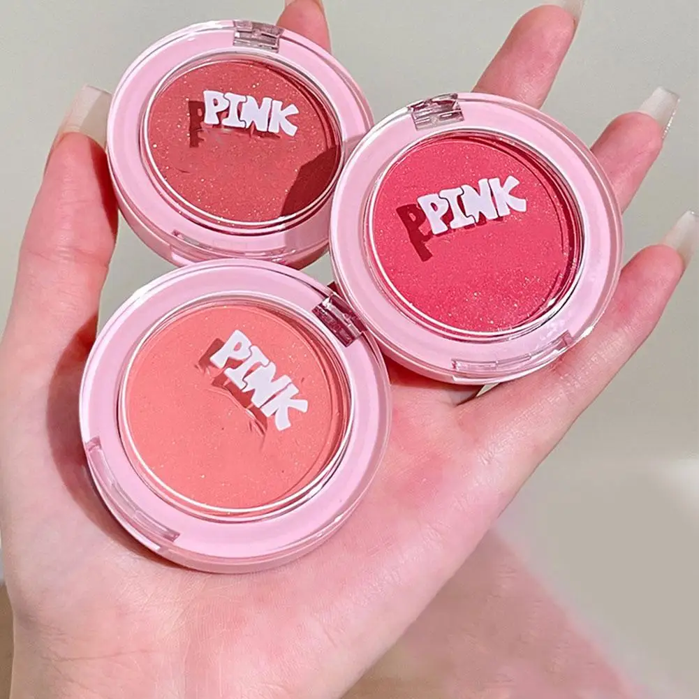 Тонкие мерцающие румяна молочные абрикосовые персиковые осветляющие