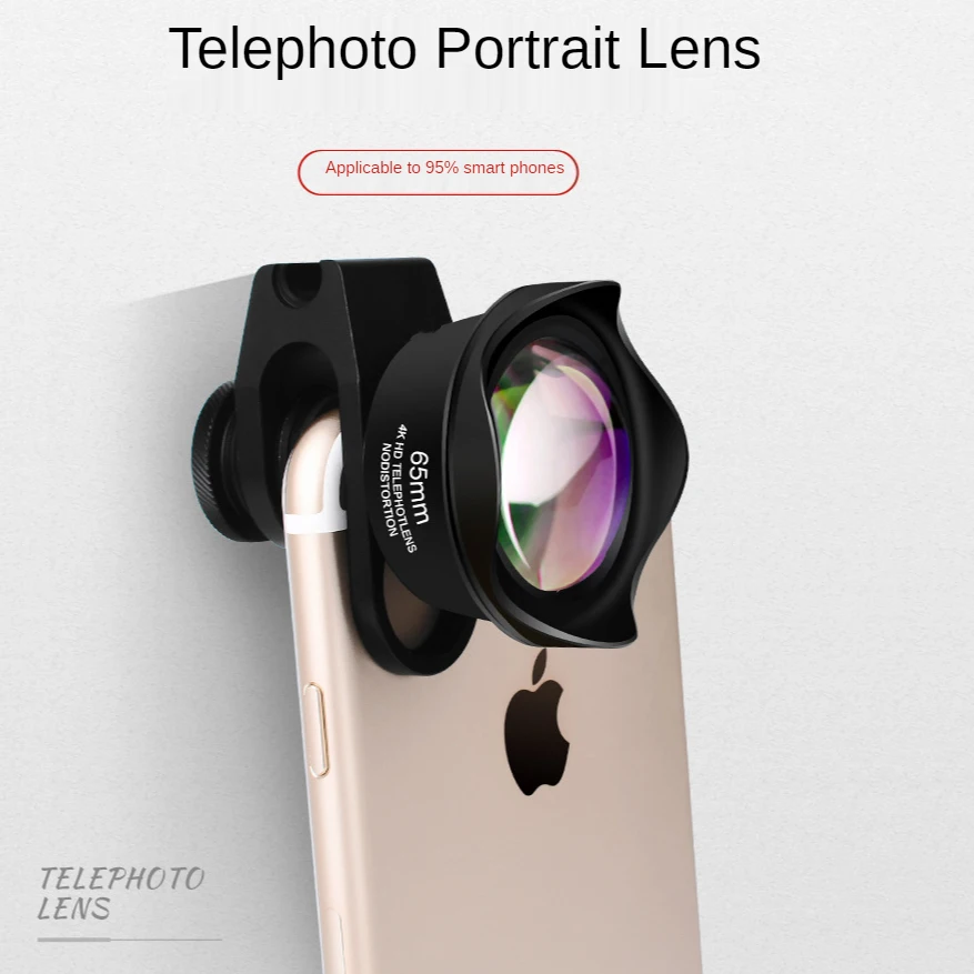 4K HD 2.5X 65mm Telephoto Lens 65mm High-definition No Distortion Phone External Lenses for iPhone 13 12 pro max Android phones