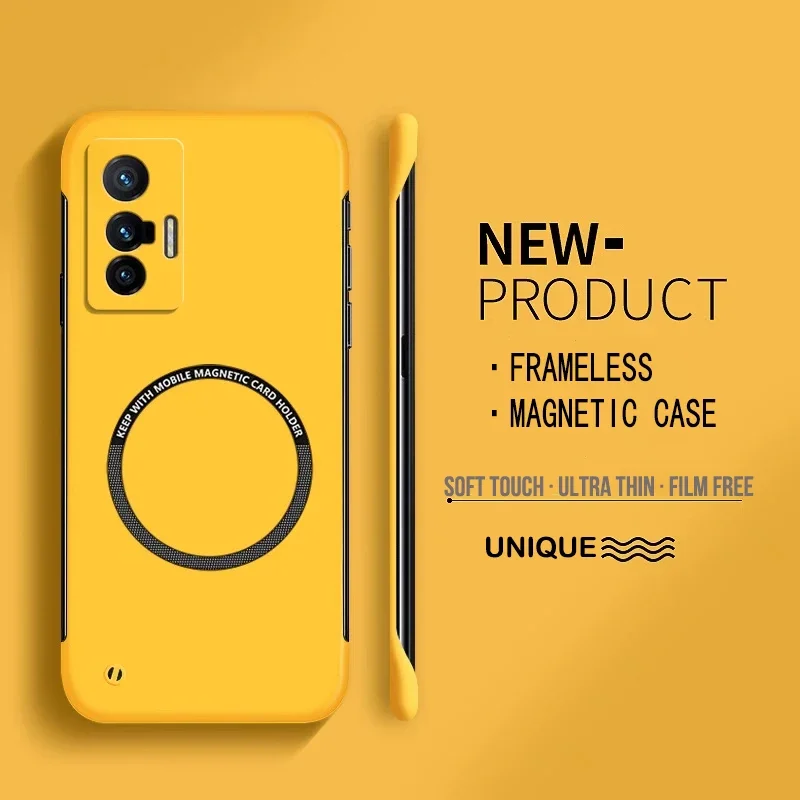 Ультратонкий жесткий магнитный безрамный чехол для телефона из ПК Oppo Realme GT Master NEO