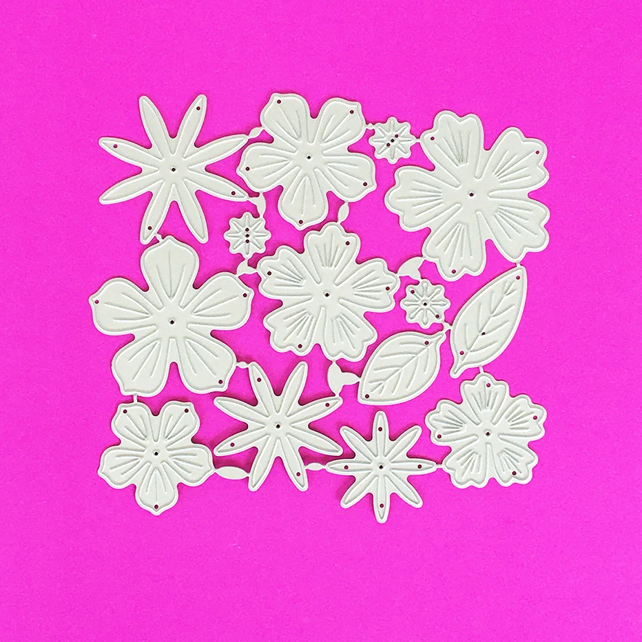 Разные лепестки для скрапбукинга вырубные штампы оформление сделай сам бумажная