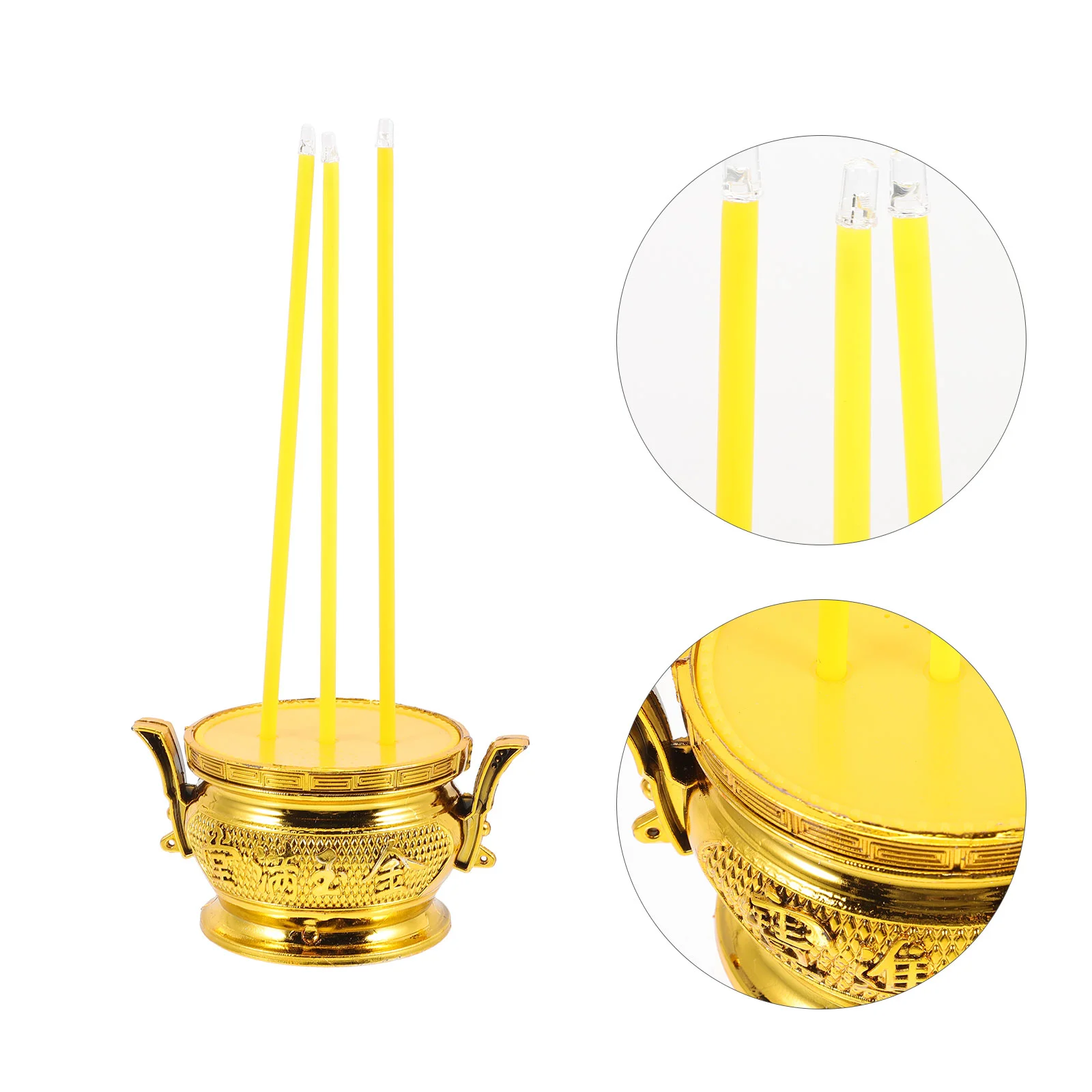 

Burnerled Censerelectronicaltar Supplies Electric Chinese Figurine Desktop Offering Light Ornament Smokeless Decorretro