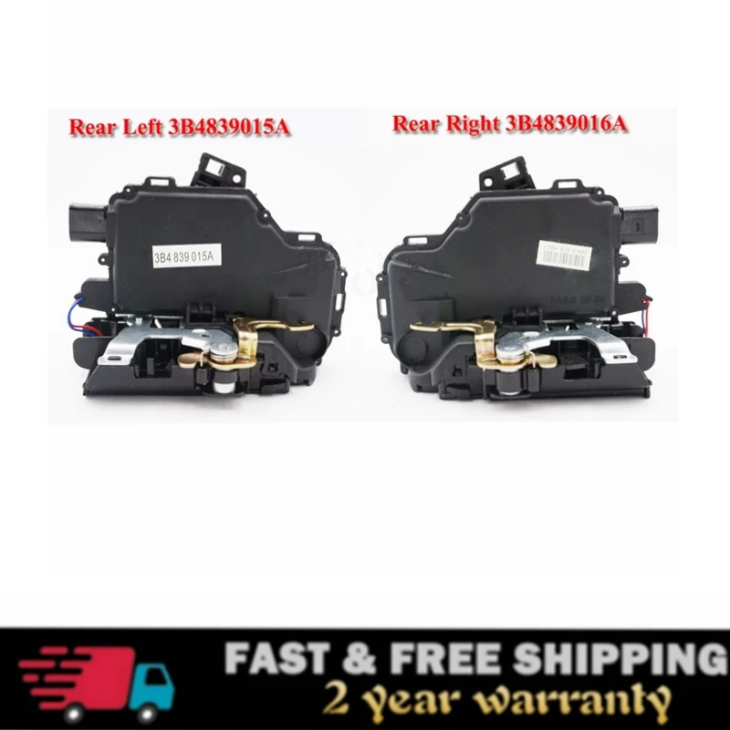 

fast shipping 2pc Rear Left + right Door Lock Mechanism For VW GOLF BORA LUPO PASSAT B5 MK4 3B4839015A 3B4839016A For SEAT