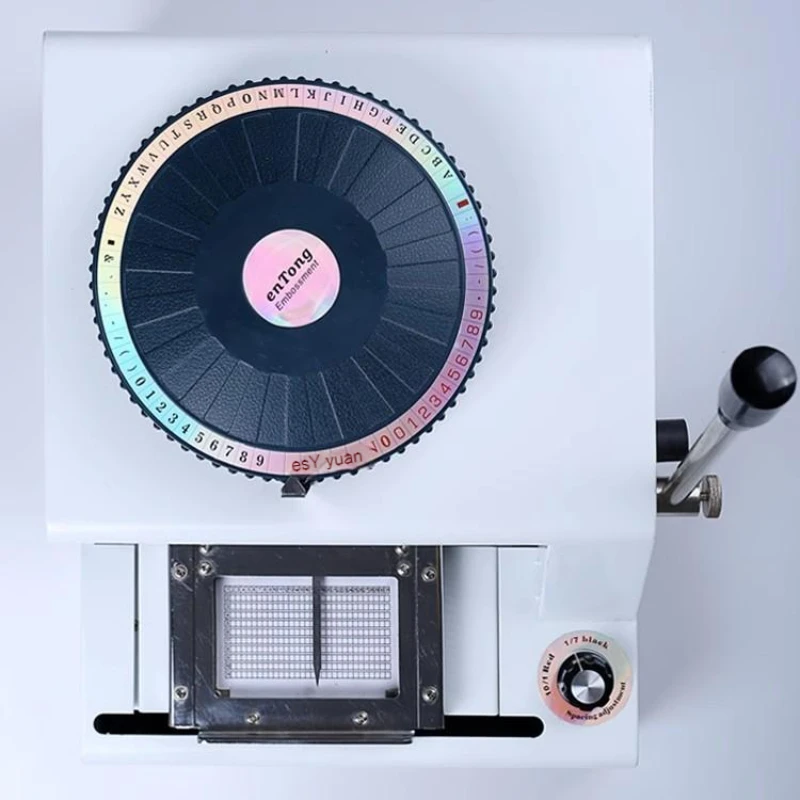 

New Product Manual Membership Card Date Code Typewriter PVC Card Embossed Coding Machine Press Code Machine Convex Code Machine