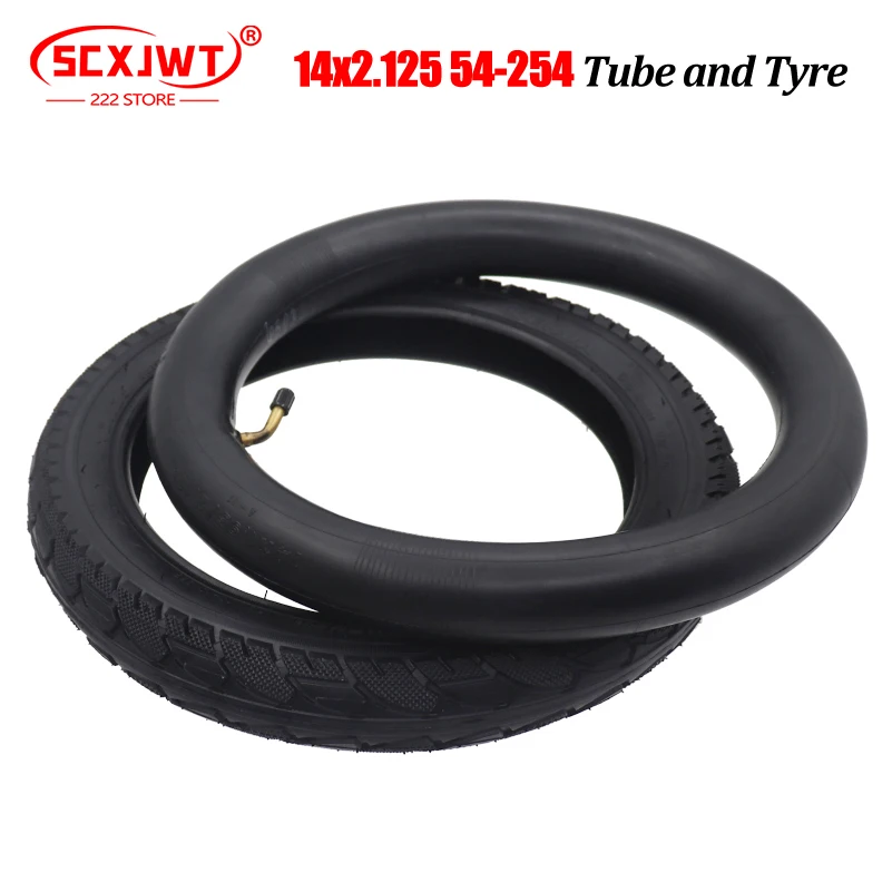 

14Inch Bike Folging Electric Scooter Tyre Inner Tube 14 X 2.125 54-254 Tyre for Gas Electric Scooters 14 Inch E-bike Wheel Tire