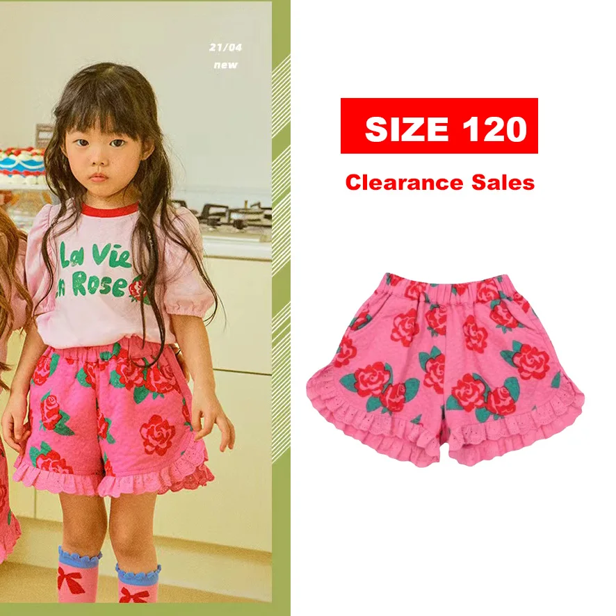 

Размер 120, милая детская одежда, футболки для девочек, шорты, новинка 2023, летние корейские футболки для девочек с коротким рукавом, распродажа
