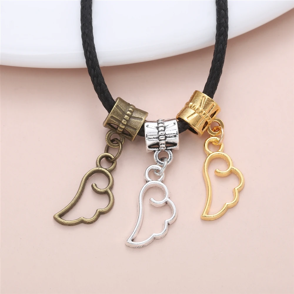 

20 шт. Изящные винтажные подвески в виде маленьких крыльев, аксессуары для изготовления женских персонализированных ювелирных изделий, брас...