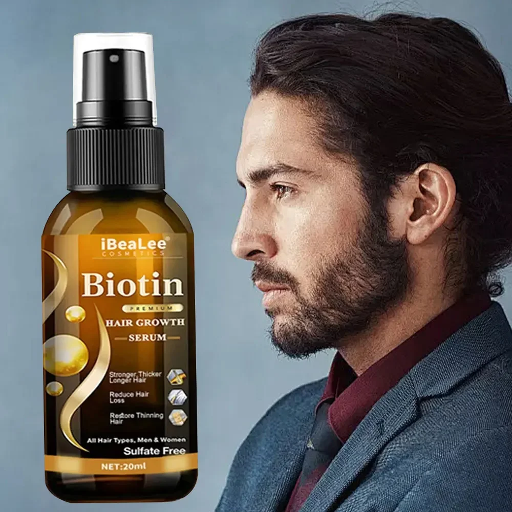 Сыворотка для быстрого роста волос Biotin спрей против выпадения лечение кожи