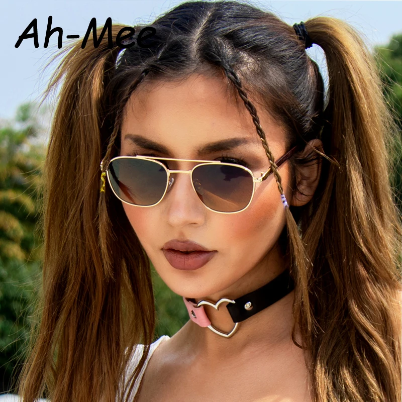 Модные маленькие Овальные Солнцезащитные очки женские винтажные брендовые